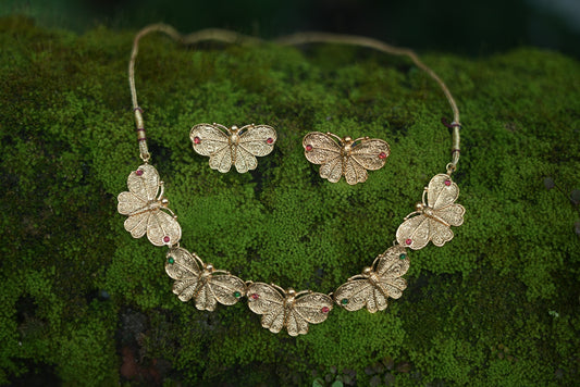 Butterfly Necklace Set